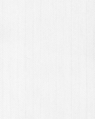 Baumwolle Fischgrat Weiß