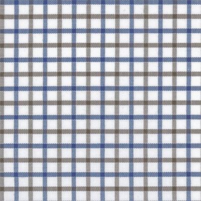 blue brown double checkered