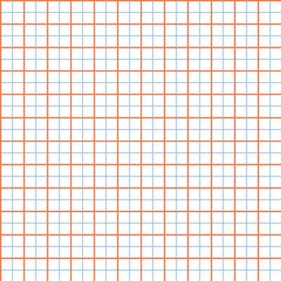 Orange Lightblue checkered