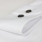 Hemd weiß mit dunkelbraunen Knöpfen – Vorschau 4