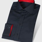 Black Shirt with Red Contrasting Color – Preview 1