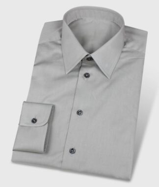 Elegant Kent Collar Shirt Mediumgrey