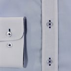 Shirt with Button-Down Collar Blue and White – Preview 3