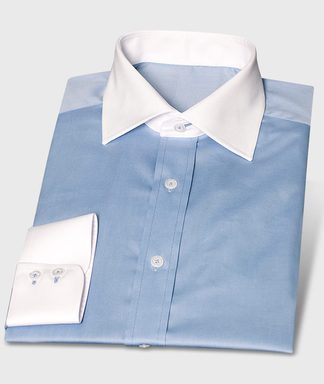 Pflegeleichtes günstiges Businesshemd Blau