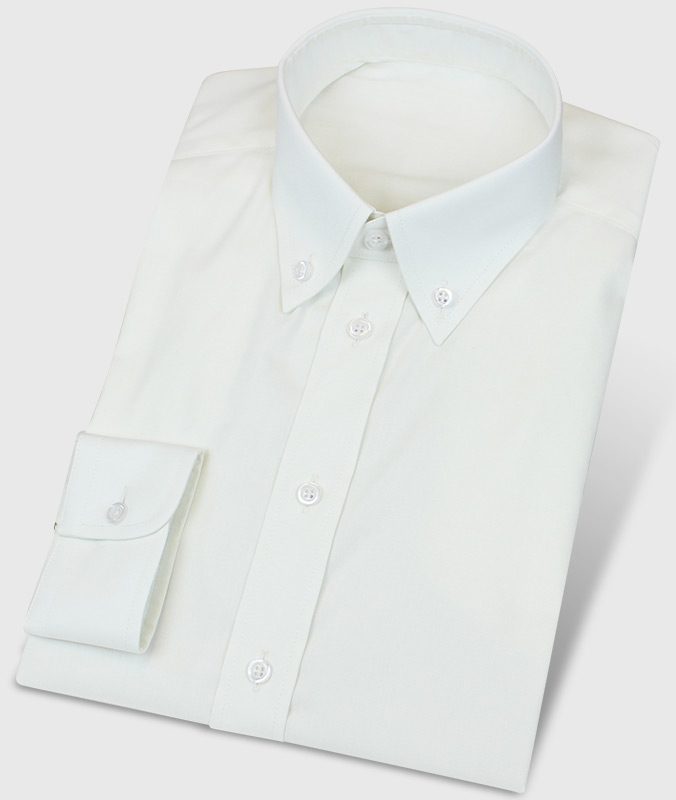 Informal Shirt Vanille Creme with Button-Down Collar