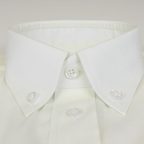 Freizeithemd in Vanille Creme mit Buttondown – Vorschau 3