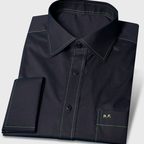 Black Shirt Non-iron with Flashy Thread Color – Preview 1