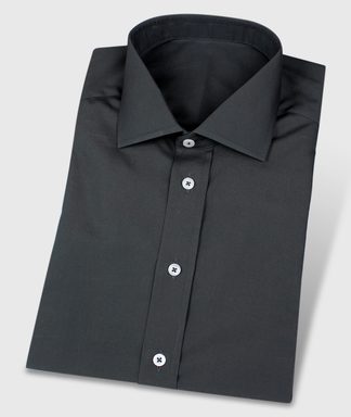 Kurzarmhemd bügelleicht in Anthrazitgrau