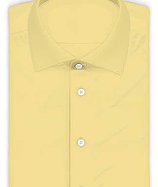 Popeline Baumwolle Vanille Kurzärmeliges Freizeithemd