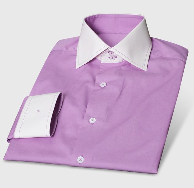 Trendy Pink Shirt with 2-Button Cuffs – Template image