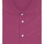 Popeline Baumwolle Pink Freizeithemd Kurzarm – Vorschau 1