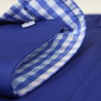 Sportliches Freizeithemd in kräftigem Blau und Vichykaro – Vorschau 7