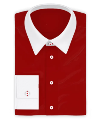 Popeline Baumwolle Tomatenrot Businesshemd