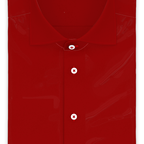 Popeline Baumwolle Tomatenrot Freizeithemd Kurzarm – Vorschau 1