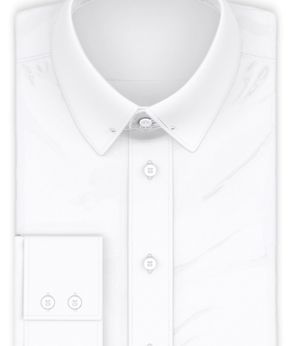 Popeline weiß easy-care Festliches Hemd