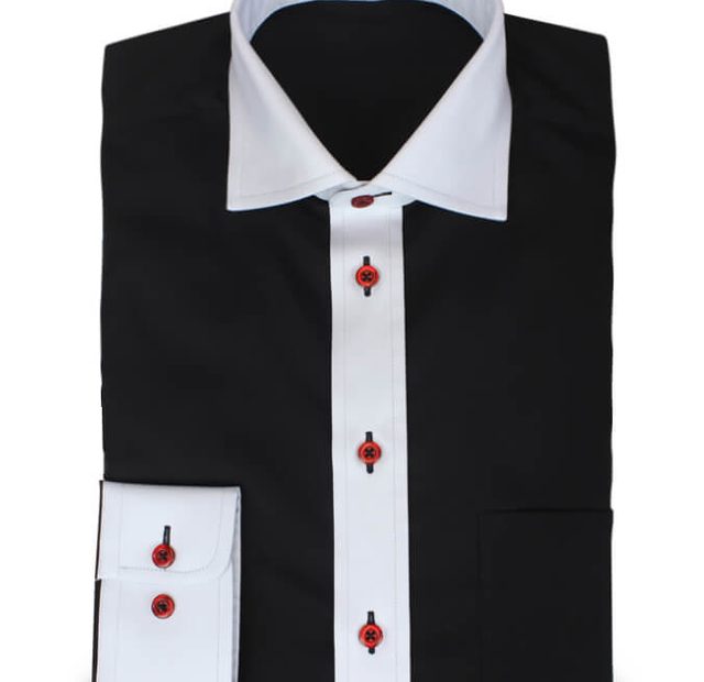 Exceptional Shirt With Red Buttons – Template image