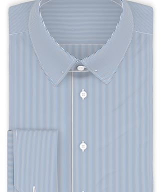 Zündholzstreifen Baumwolle Blau Businesshemd