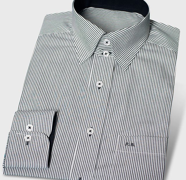 Fancy Business Shirt Black and White – Template image