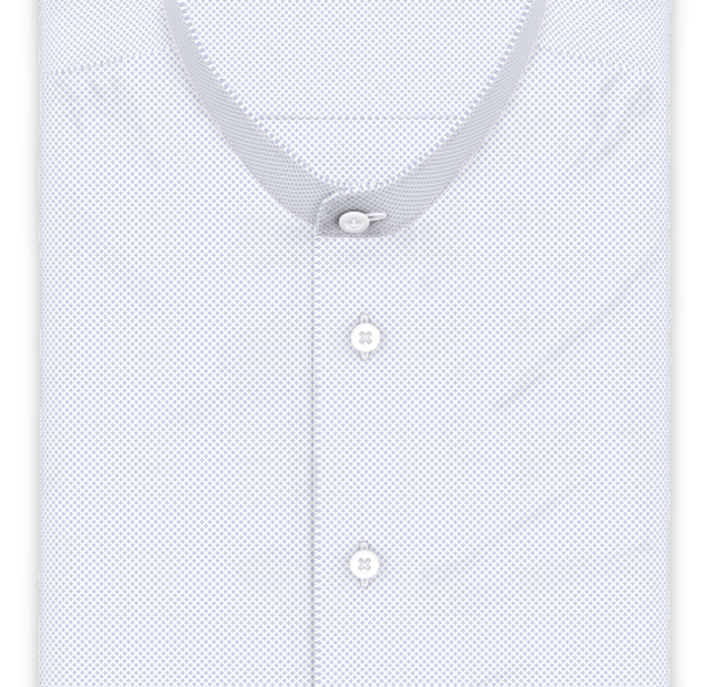 Popeline Blau gepunktet Freizeithemd Kurzarm – Vorlagenbild