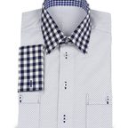 Designerhemd mit Karo-Applikationen – Vorschau 1