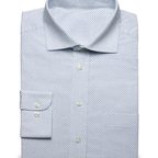 Blau gepunktetes Business- oder Trachtenhemd – Vorschau 1