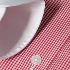 Shirt White Red Vichy Checks with Whte Collar and White Cuffs – Preview 2