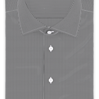 Cotton black small checkered short-sleeve shirt – Preview 1