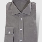 Freizeithemd in Karo-Look graubraun – Vorschau 1