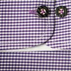 Modern Designed Trachten Shirt in Trendy Lilac with Horn Buttons – Preview 5