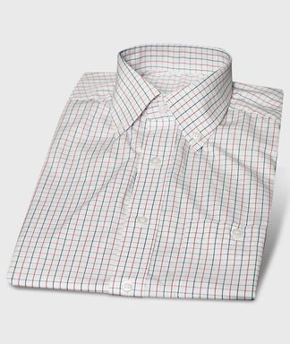 Legeres Kurzarmhemd Button-Down in buntem Karo