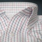 Colored Checkered Short Sleeve Shirt Button-Down Collar – Preview 2