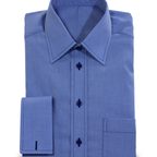 Kent-Kragen-Hemd blau – Vorschau 1