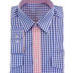 Vichykarohemd in blau-rosa – Vorschau 1