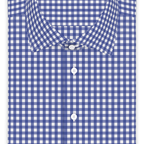 Vichykaro Blau Freizeithemd Kurzarm – Vorschau 1