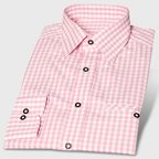 Trachtenhemd Karo Rosa – Vorschau 1