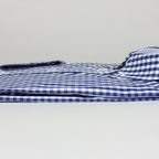 Blaukariertes Freizeithemd mit weißem Innenstoff – Vorschau 5