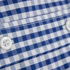 Dunkelblau kariertes Casual Hemd – Vorschau 4