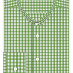 Vichy checkered light green casual shirt – Preview 1