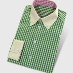 Grün-kariertes Hemd in buntem Design – Vorschau 1