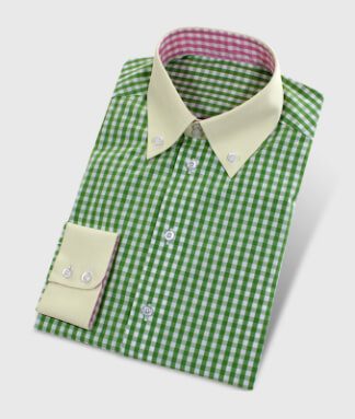 Green Checkered Shirt in Colorful Design