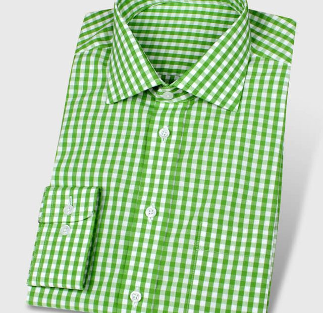 Informal Green Checks Shirt – Template image