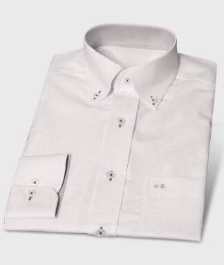 Leisure Time Shirt Made of White Oxford