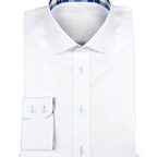 White Tailormade Shirt Ofxord with Red Design Elements – Preview 1