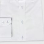 White Tailormade Shirt Ofxord with Red Design Elements – Preview 2