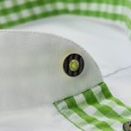 Trachtenhemd weiß mit grünem Karo – Vorschau 8