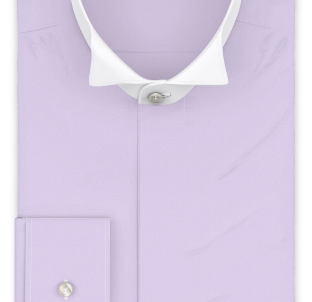 Oxford lilac formal shirt wing collar Oxford – Template image