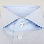 Shark Collar Shirt in Oxford Light Blue – Preview 3