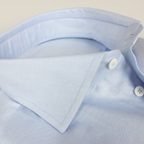 Shark Collar Shirt in Oxford Light Blue – Preview 4
