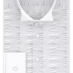 Seersucker Weiß Festliches Hemd – Vorschau 1