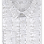 Seersucker Weiß Festliches Hemd – Vorschau 1